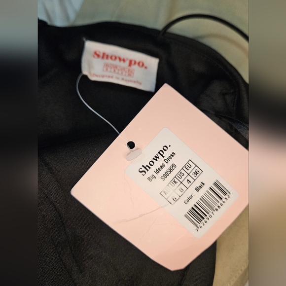 SHOWPO Big Ideas Midi Dress In Black. Size 4 NWT - Picture 15 of 15